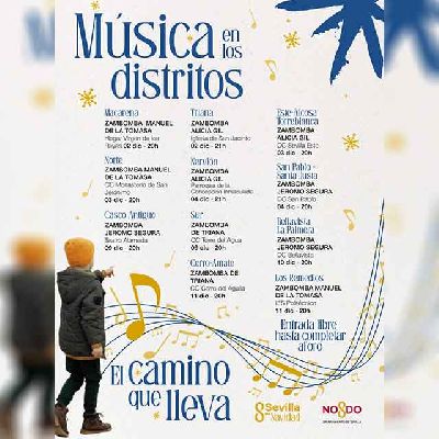 Cartel de Música en los distritos de Sevilla 2025