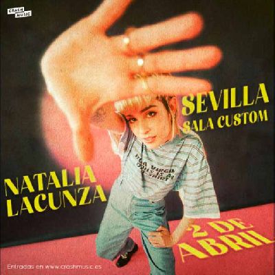 Cartel del concierto de Natalia Lacunza en Custom Sevilla 2022