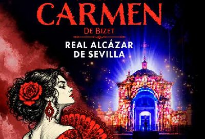 Cartel de Carmen de Naturaleza encendida en el Real Alcázar de Sevilla 2026