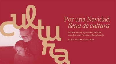 Cartel de la programación especial de Navidad en CaixaForum Sevilla 2024