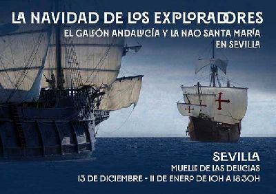 Cartel de las visitas La Navidad de los exploradores en Sevilla 2025-2026