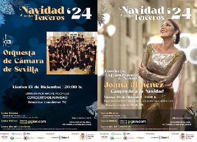 Cartel de los conciertos ciclo Navidad en Los Terceros en Sevilla 2024