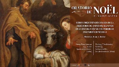 Cartel del concierto de Navidad en la iglesia de San Jacinto de Sevilla 2023