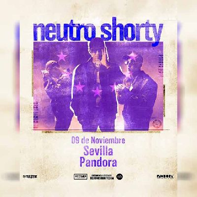 Cartel del concierto de Neutro Shorty en Pandora Sevilla 2025