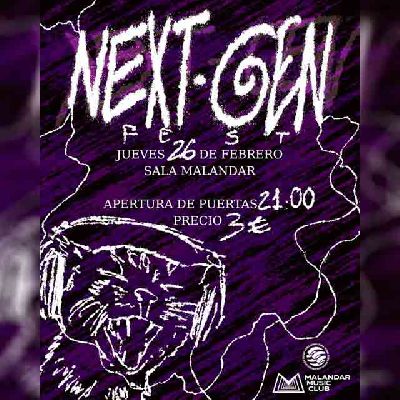 Cartel del concierto de Next Gen Fest en Malandar Sevilla 2026