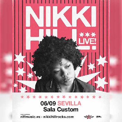 Cartel del concierto de Nikki Hill en Custom Sevilla 2022