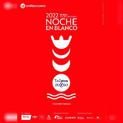Cartel de la Noche en Blanco de Sevilla 2022 realizado por David Barco