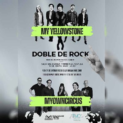 Cartel del concierto Noche de Música Solidaria en Malandar Sevilla 2025