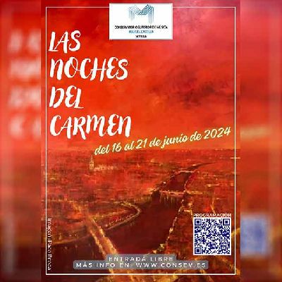 Cartel de las Noches del Carmen 2024 en el Conservatorio Superior de Música Manuel Castillo de Sevilla