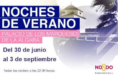 Cartel de las Noches de verano Palacio de los Marqueses de la Algaba Sevilla 2022