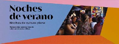 Cartel de las Noches de verano en CaixaForum Sevilla 2023