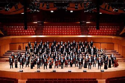 Foto promocional de la Orquesta y el Coro de la Academia Nacional de Santa Cecilia