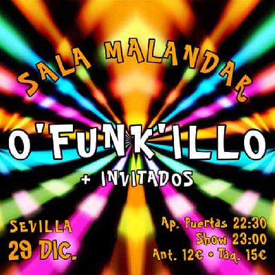 Cartel del concierto Ofunkillo en Malandar Sevilla 2021