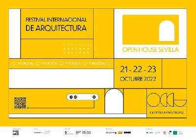 Cartel del Festival internacional de arquitectura Open House Sevilla 2022