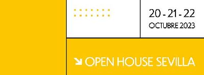 Cartel del Festival internacional de arquitectura Open House Sevilla 2023