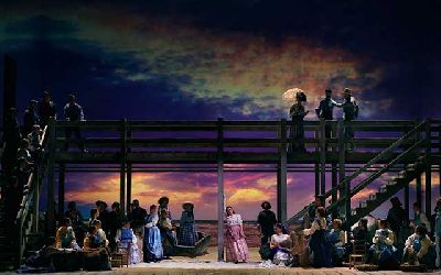 Foto promocional de la ópera Marina de Emilio Arrieta