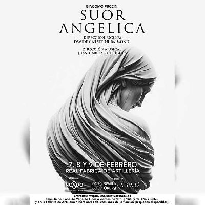 Cartel de la ópera Suor Angelica en la Real Fábrica de Artillería de Sevilla 2025