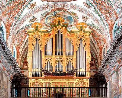 Foto del órgano de la iglesia de los Venerables de Sevilla
