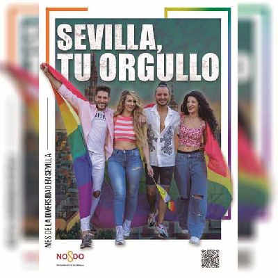 Cartel del orgullo LGTBI en Sevilla 2024