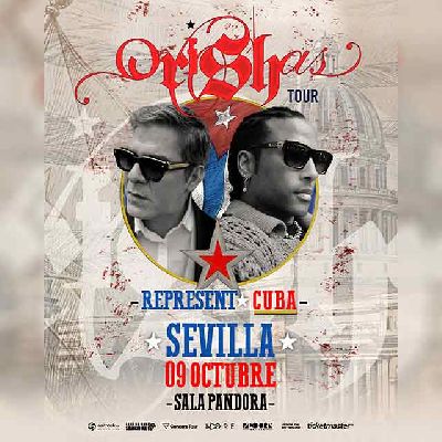 Cartel del concierto de Orishas en Pandora Sevilla 2026