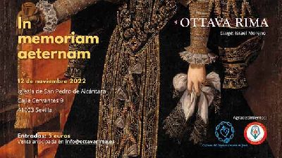 Cartel del concierto In memoriam aeternam de Ottava Rima en Sevilla 2022