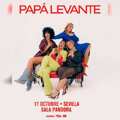 Cartel del concierto de Papá Levante en Pandora Sevilla 2026