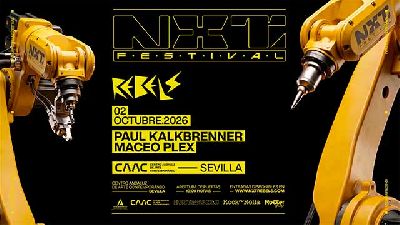 Cartel del concierto de Paul Kalkbrenner y Maceo Plex en el NXT Festival Sevilla 2026