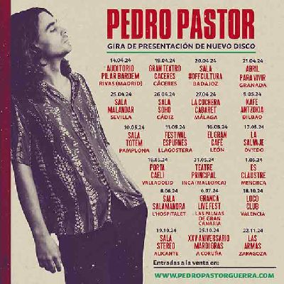 Cartel de la gira presentación de Escorpiano 2024 de Pedro Pastor
