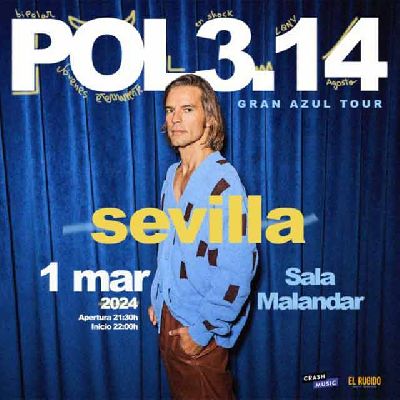 Cartel del concierto de Pol 3.14 en Malandar Sevilla 2024