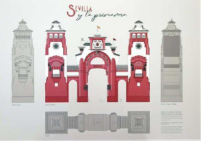 Portada de la Feria de Abril de Sevilla 2025 obra de Pablo Escudero Gispert