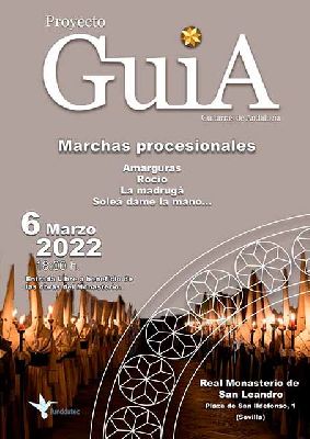 Cartel del concierto de marchas de Semana Santa por Orquesta Guía en Sevilla 2022