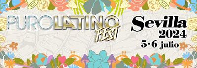 Cartel del festival Puro Latino Fest en Sevilla 2024
