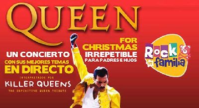 Cartel del concierto de Queen for Christmas en Custom Sevilla 2023