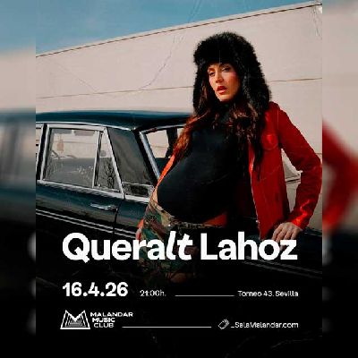 Cartel del concierto de Queralt Lahoz en Malandar Sevilla 2026