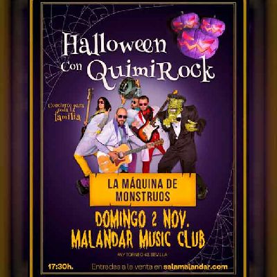 Cartel del concierto de QuimiRock en Malandar Sevilla 2025