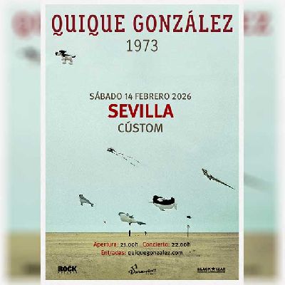 Cartel del concierto de Quique González en Custom Sevilla 2026
