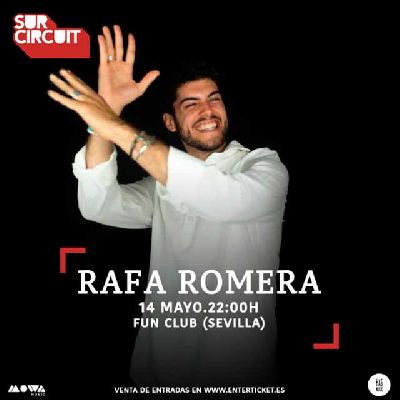 Cartel del concierto de Rafa Romera en FunClub Sevilla 2022