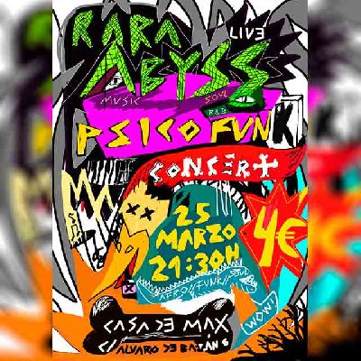 Cartel del concierto de Rara Abyss en la Casa de Max Sevilla 2023