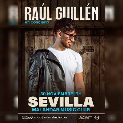 Cartel del concierto de Raúl Guillén en Malandar Sevilla 2025