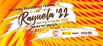 Cartel del festival y encuentro teatral itinerante Rayuela 22