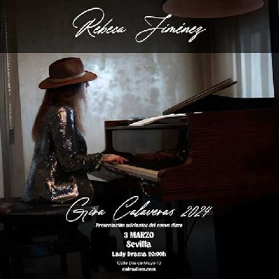 Cartel del concierto de Rebeca Jiménez en Lady Drama Café Teatro Sevilla 2024