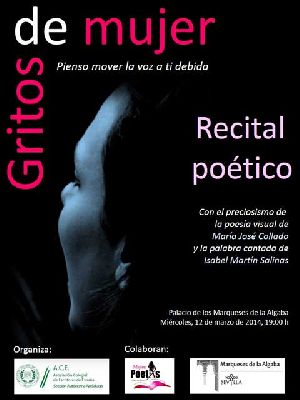 Recital poético Gritos de mujer en Palacio Marqueses de la Algaba