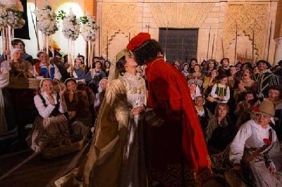 Foto promocional de la recreación de la boda de Carlos V e Isabel de Portugal