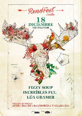 Cartel del concierto de RenoFest en Malandar Sevilla 2021