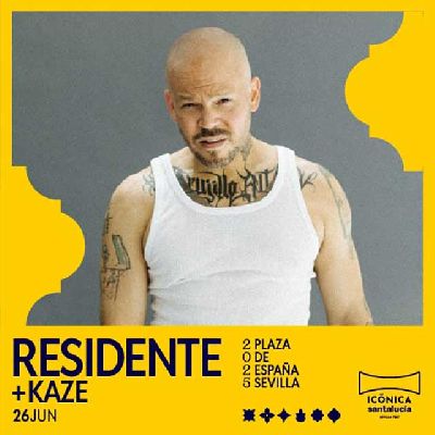 Cartel del concierto de Residente y Kaze en el festival Icónica Sevilla Fest 2025