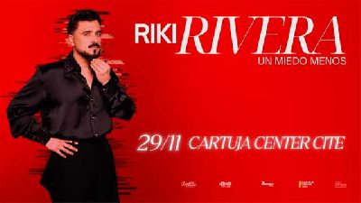 Cartel del concierto Riki Rivera en el Cartuja Center de Sevilla 2026