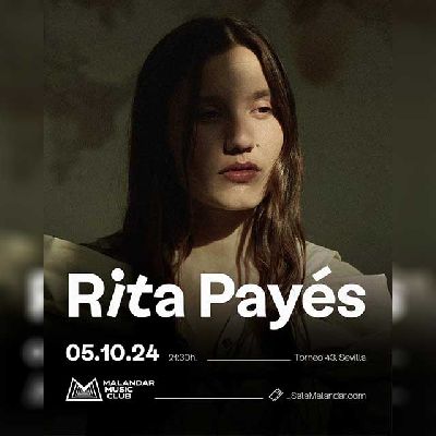 Cartel del concierto de Rita Payés en Malandar Sevilla 2024