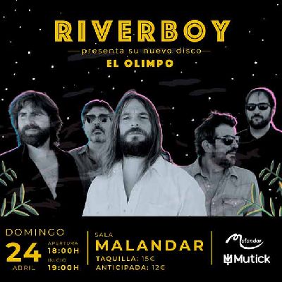 Cartel del concierto de Riverboy en Malandar Sevilla 2022