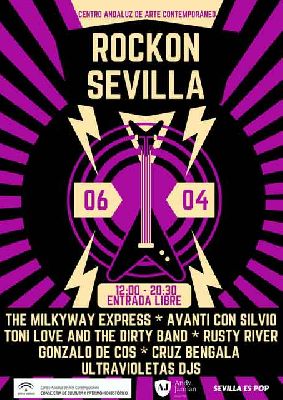 Cartel de la primera edición del RockOn Sevilla en el CAAC de Sevilla