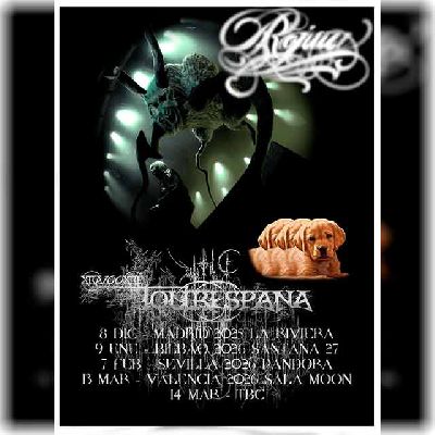 Cartel de la gira xra100xre Tour España 2026 de Rojuu